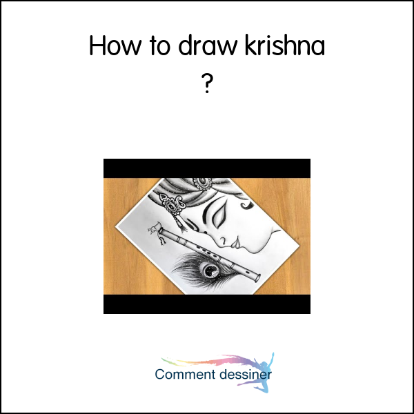How to draw krishna